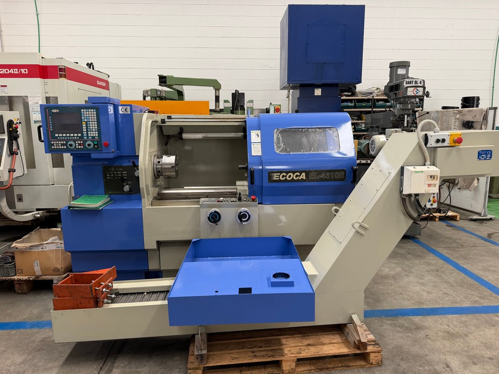 Tornio cnc autoapprendimento 2 assi ECOCA EL 4610E usato RICONDIZIONATO il Metalmeccanico Di M