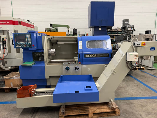 Tornio cnc autoapprendimento 2 assi ECOCA EL 4610E usato RICONDIZIONATO il Metalmeccanico Di M