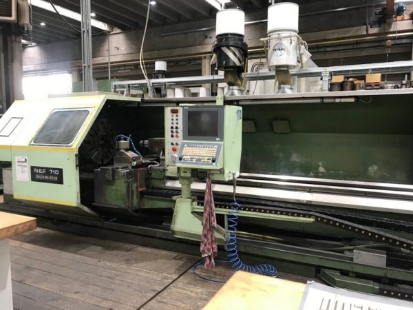 Tornio cnc banco piano GILDEMEISTER NEF 710×3000 usato il Metalmeccanico Di M