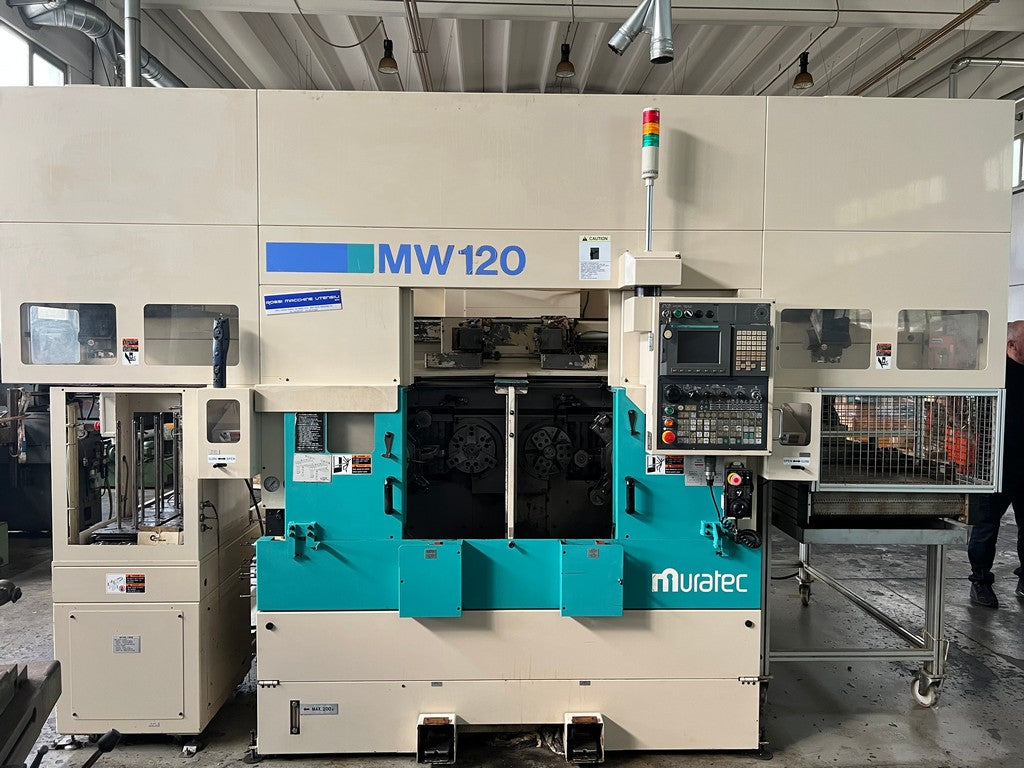 Tornio cnc bimandino frontale MURATEC MW 120G usato