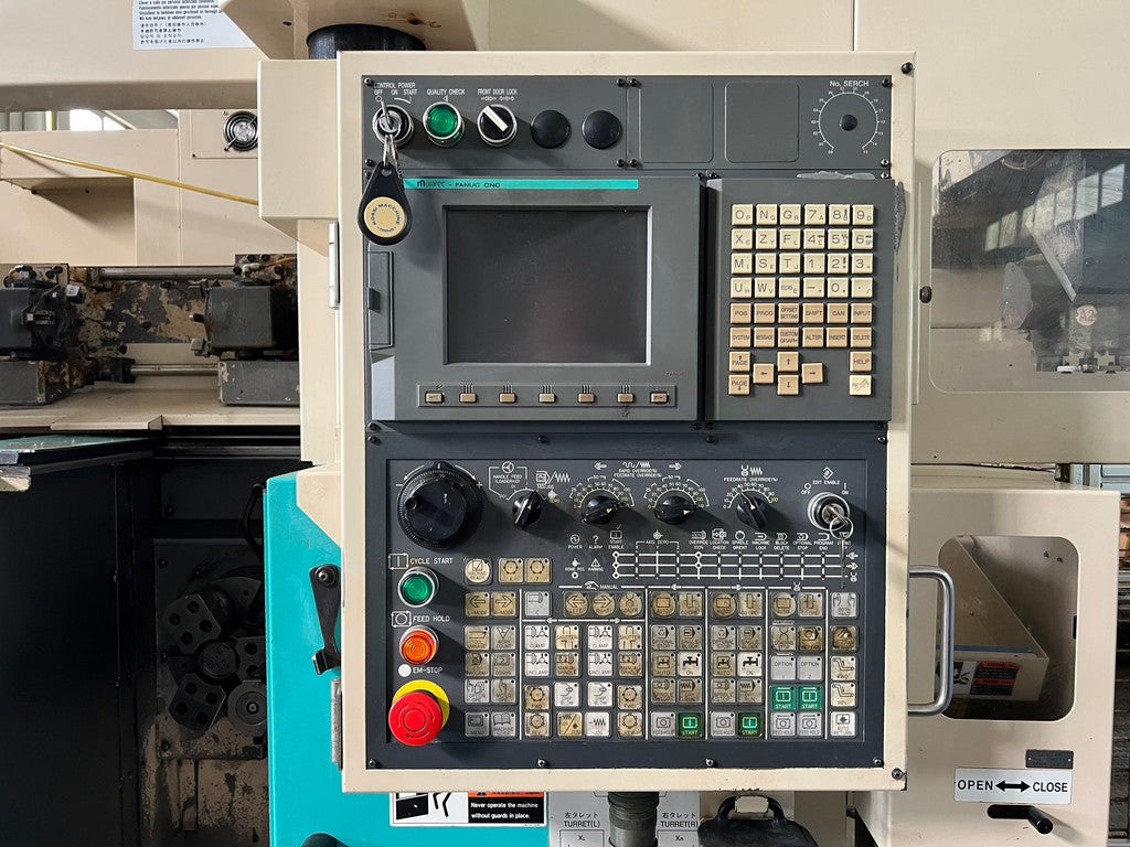 Tornio cnc bimandino frontale MURATEC MW 120G usato