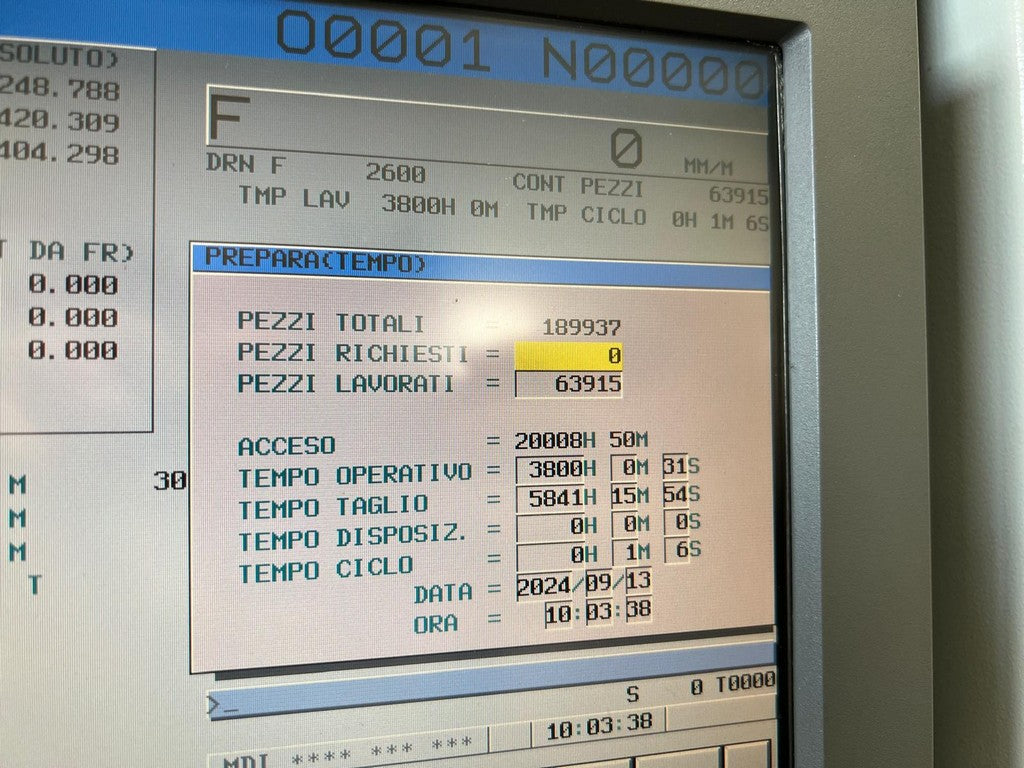 Tornio cnc motorizzato asse Y contromandrino SPINNER TC77 SMCY usato