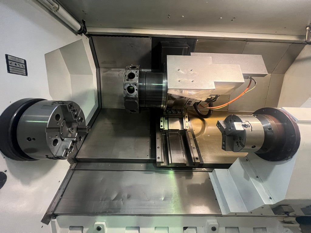Tornio cnc motorizzato asse Y contromandrino SPINNER TC77 SMCY usato