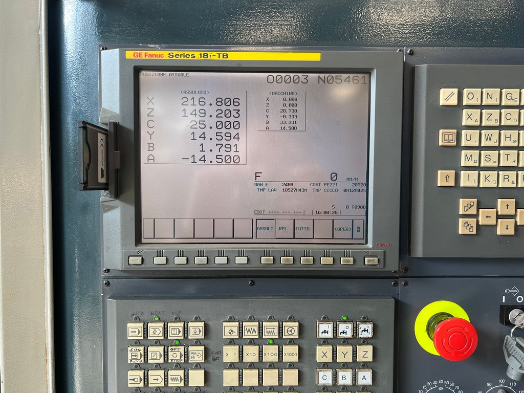 Tornio cnc motorizzato contromandrino AVM ANGELINI OSCAR usato