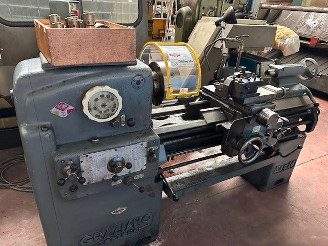Tornio manuale parallelo GRAZIANO SAG 14 usato il Metalmeccanico Di M