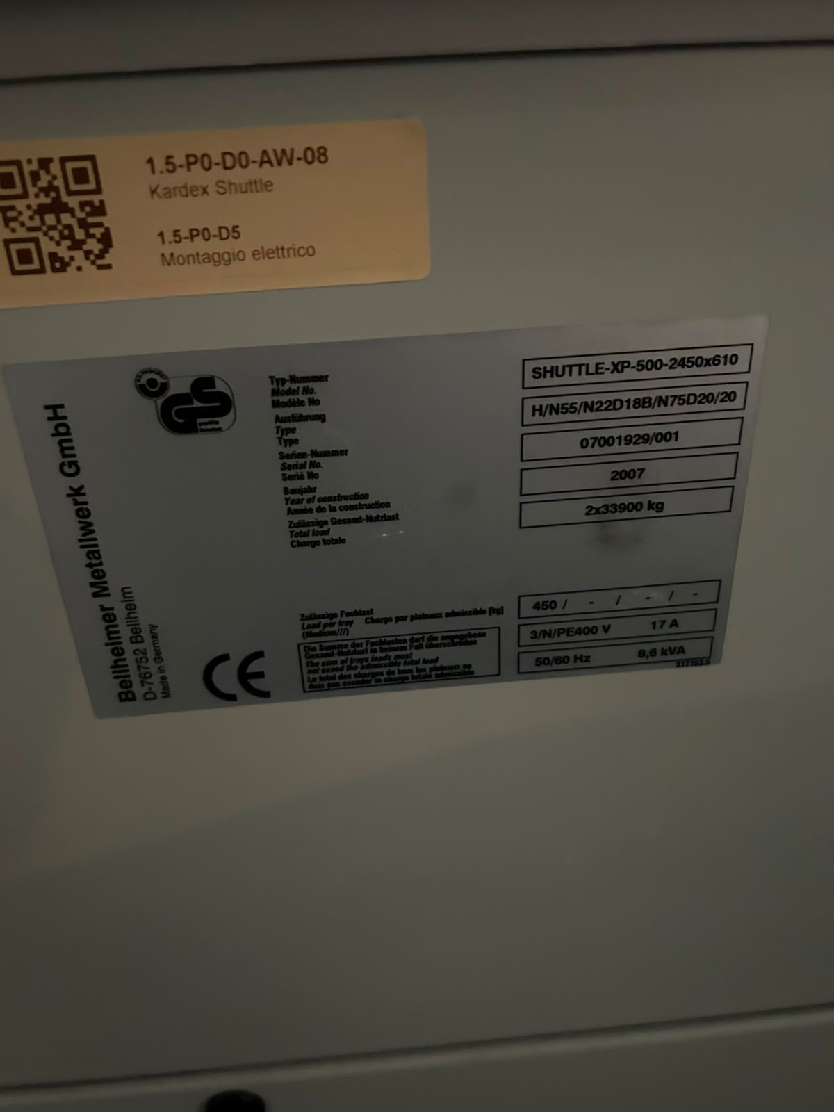 Blocco di 5 Magazzini Verticali Kardex Shuttle Usati – Anni 2000 / 2007 il Metalmeccanico Di M