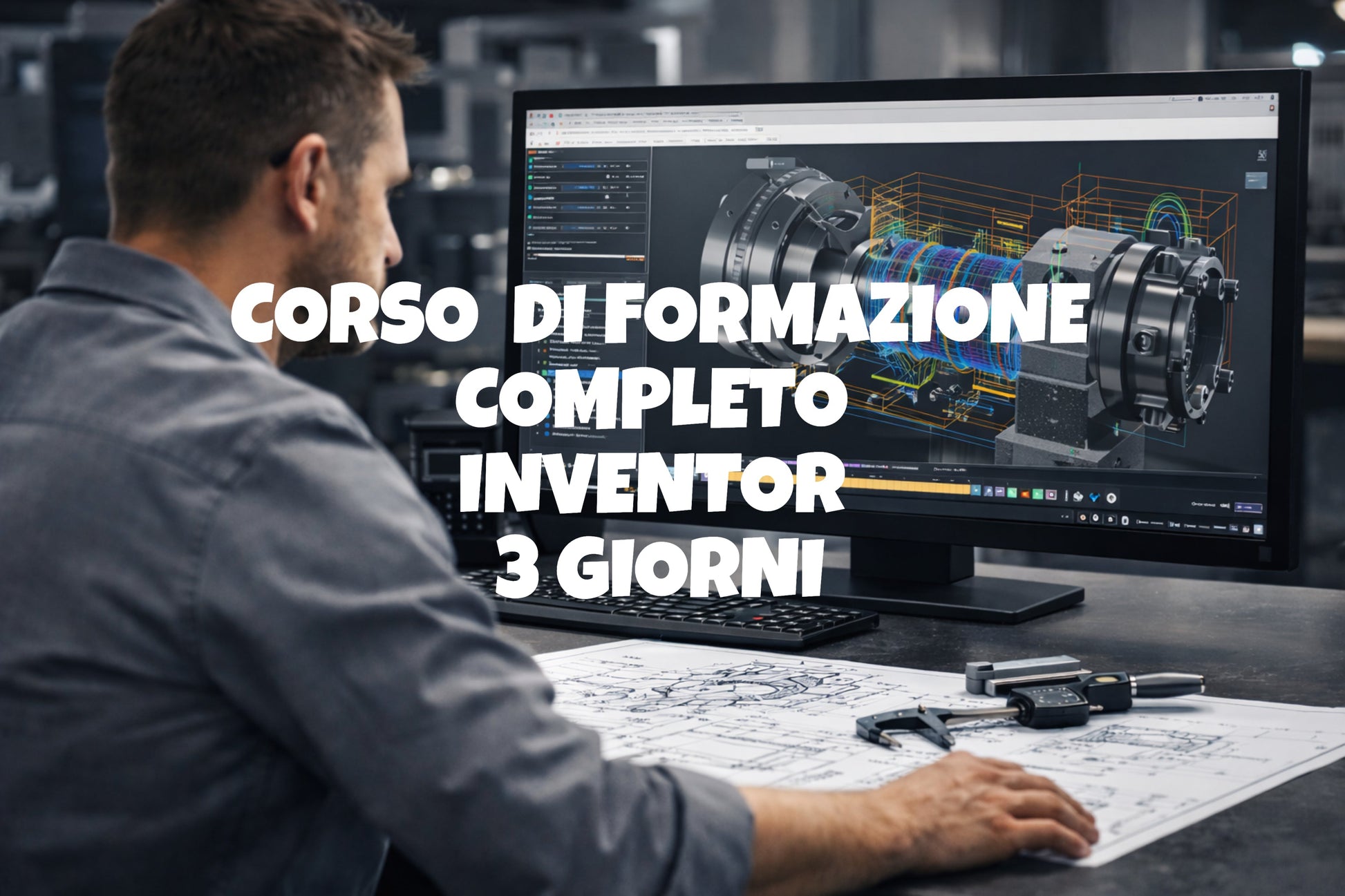 Corso di formazione - Progettazione con INVENTOR software 3d  - corso completo 3 giorni il Metalmeccanico Di M
