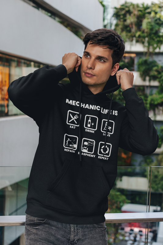 Felpa "vita da meccanico"